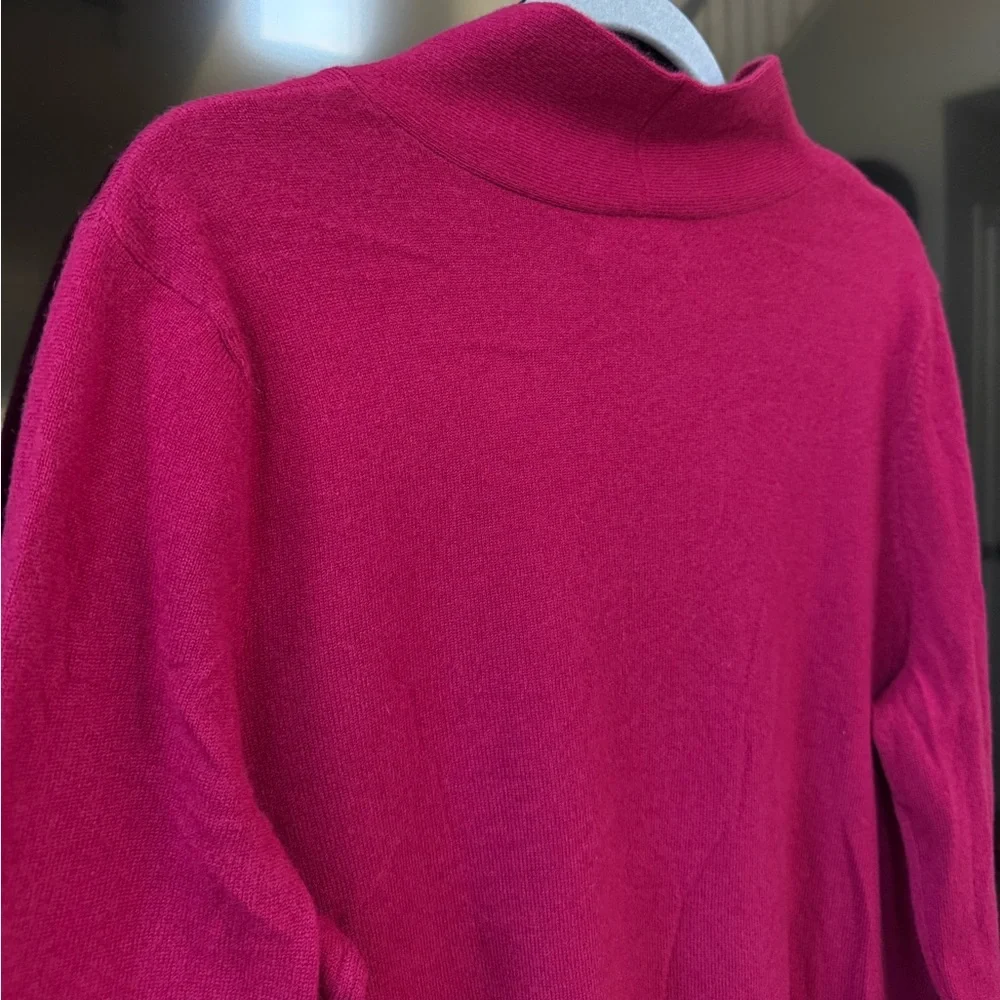 Lands End Cashmere Magenta Sweater Size XL NWT - Picture 8 of 8
